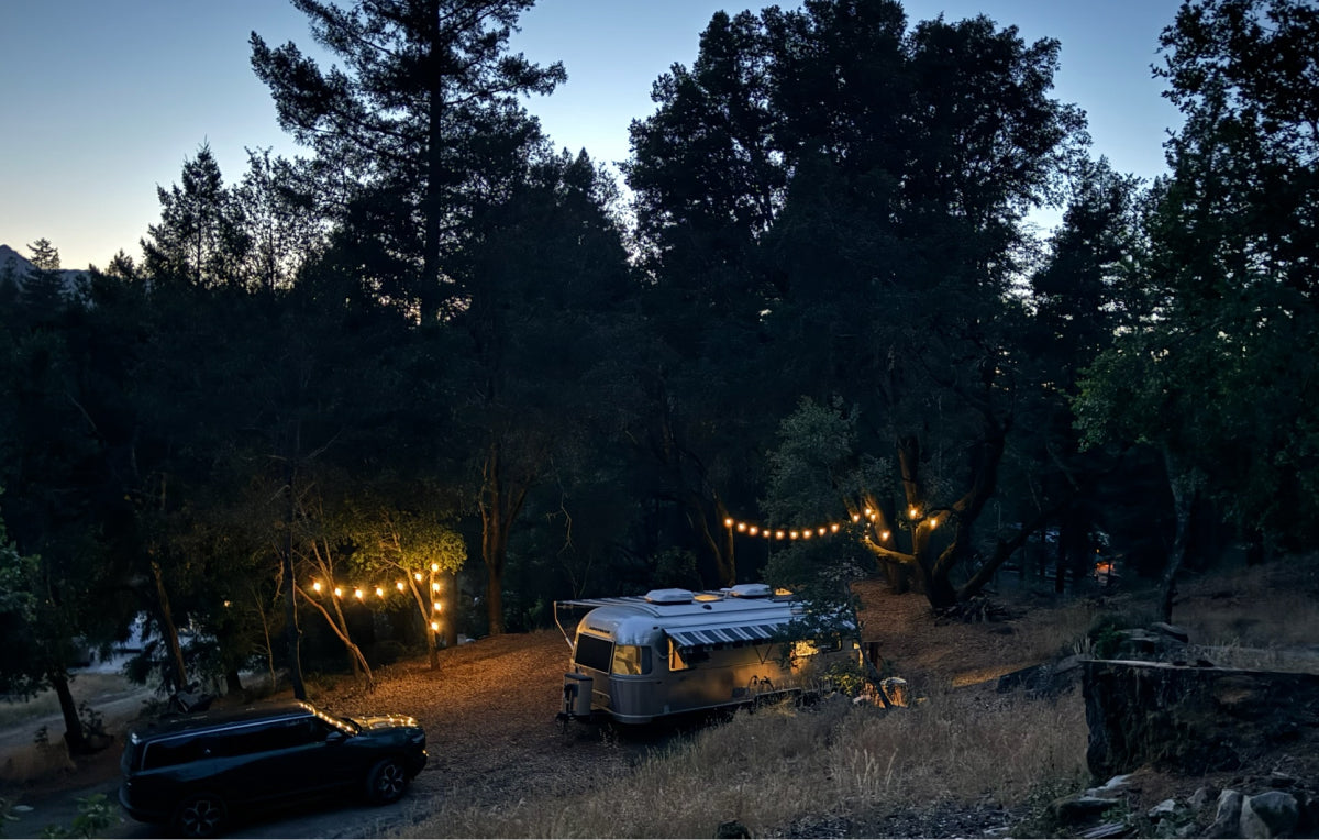 Airstream camping AirBNB Santa Cruz