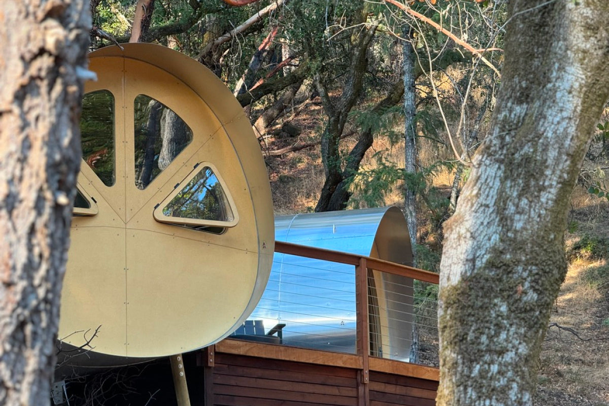 Fuselage Glamping Cabin at Breathing Trees Camp